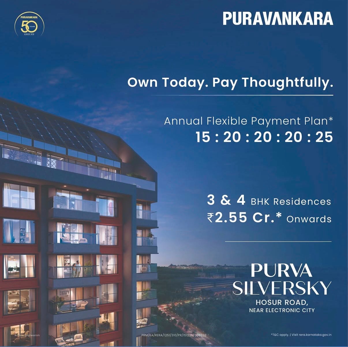 Purva Silversky in Bengaluru South Electronic City